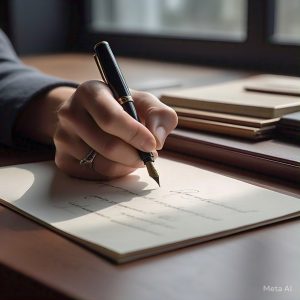 writing letters to process grief pain, holland, Mi